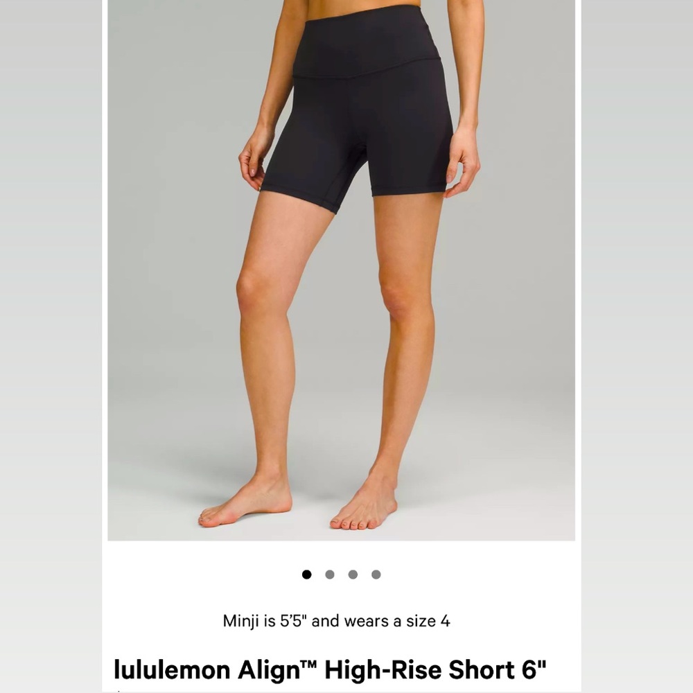 lululemon align high-rise short 6”